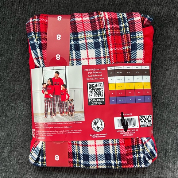 NWT Member's Mark Family Sleep Kids 2-Piece Pajama Set - Picture 11 of 13